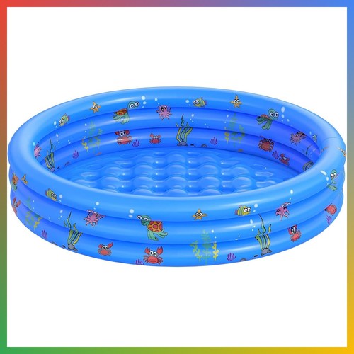 Kids inflatable pool blue 48in - kids,