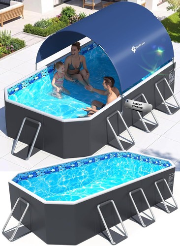 Foldable pool canopy - w/, canopy,non