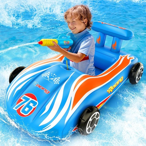 Kids pool float with water - with,