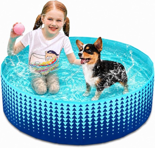 Foldable dog kiddie pool - dog,