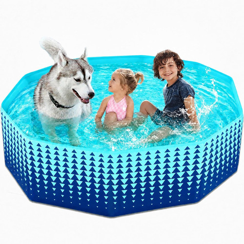 Foldable dog kiddie pool - dog,