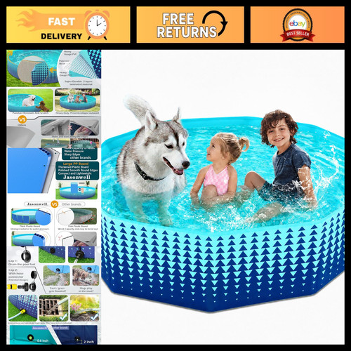 Foldable dog kiddie pool - pool,